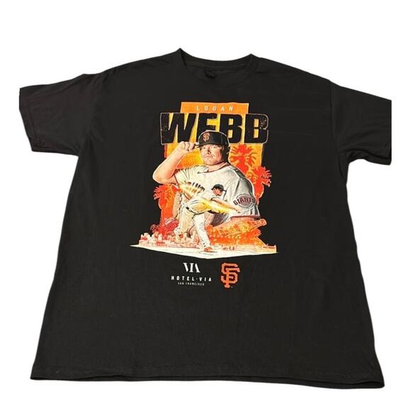 San Francisco Giants Logan Webb Black Short Sleeve Tee-NWOT - Picture 2 of 6